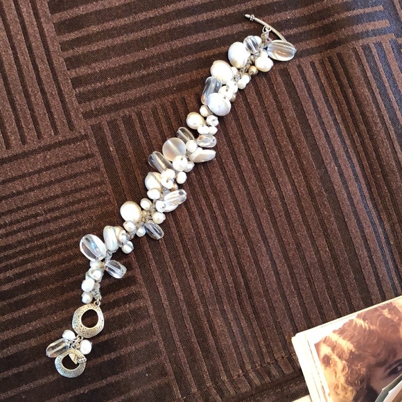 Silpada B2180 pearls and SS bracelet - Picture 2 of 2